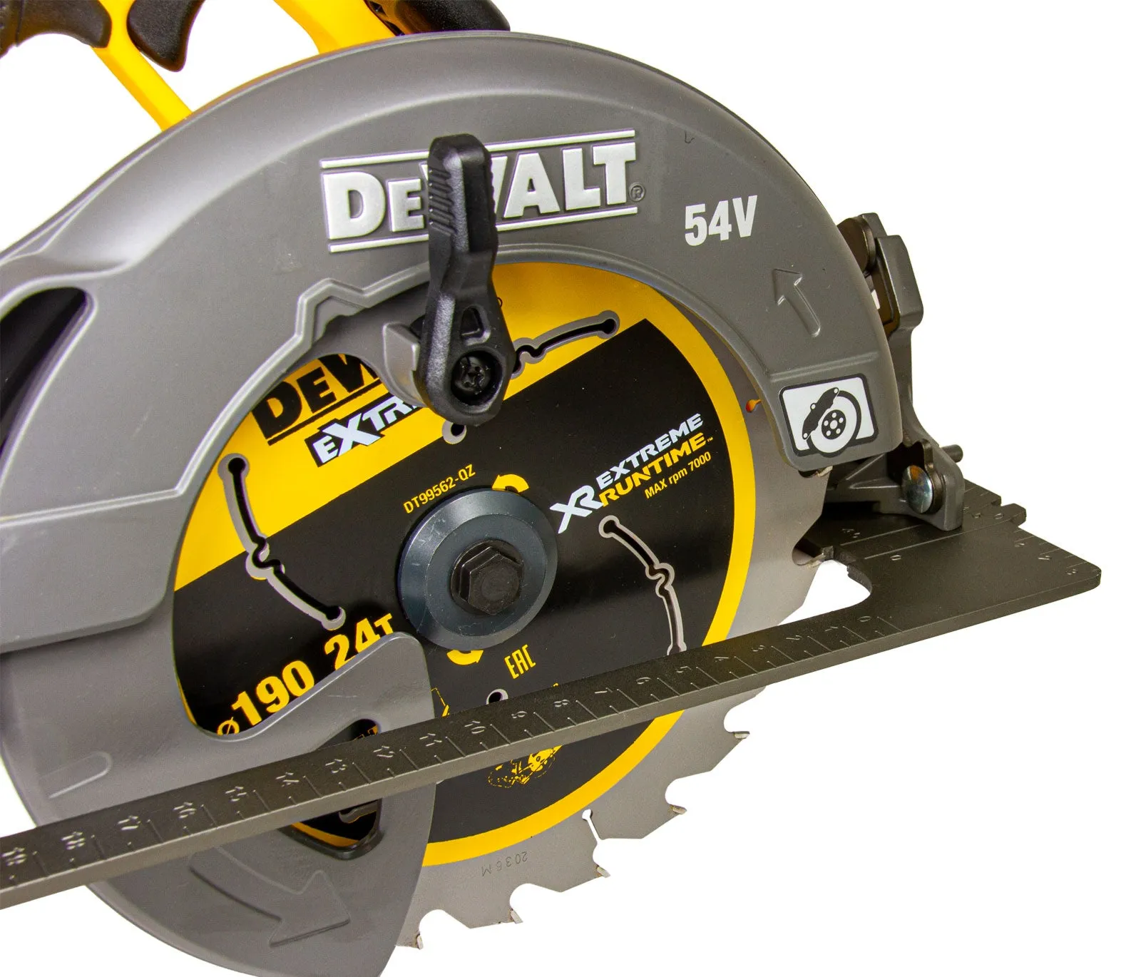 54 Volt XR Flexvolt Akku-Handkreissäge DCS578NT, Brushless, 190 mm Sägeblatt