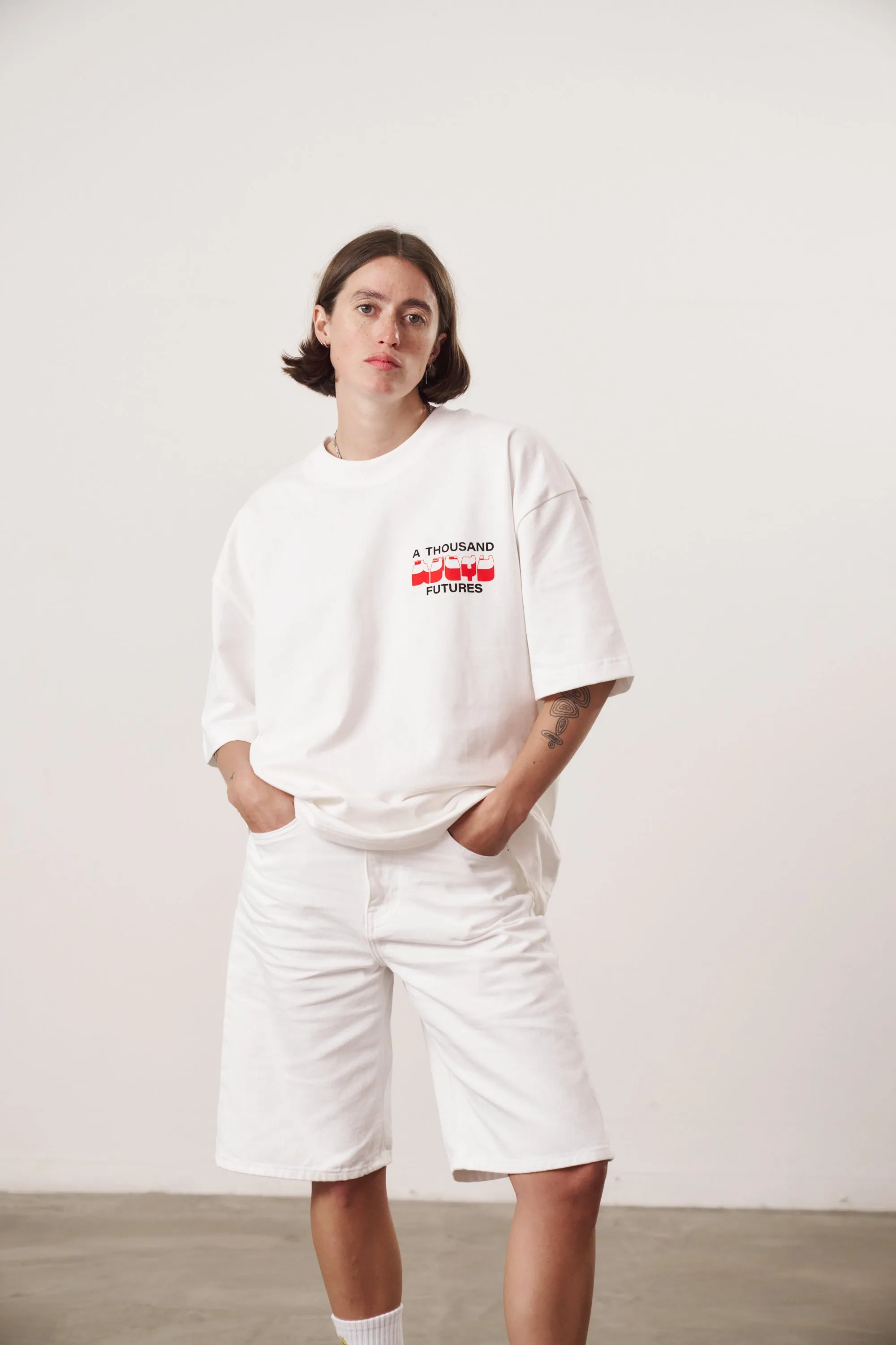 A Thousand Futures x GK 'Apple' Tee - White