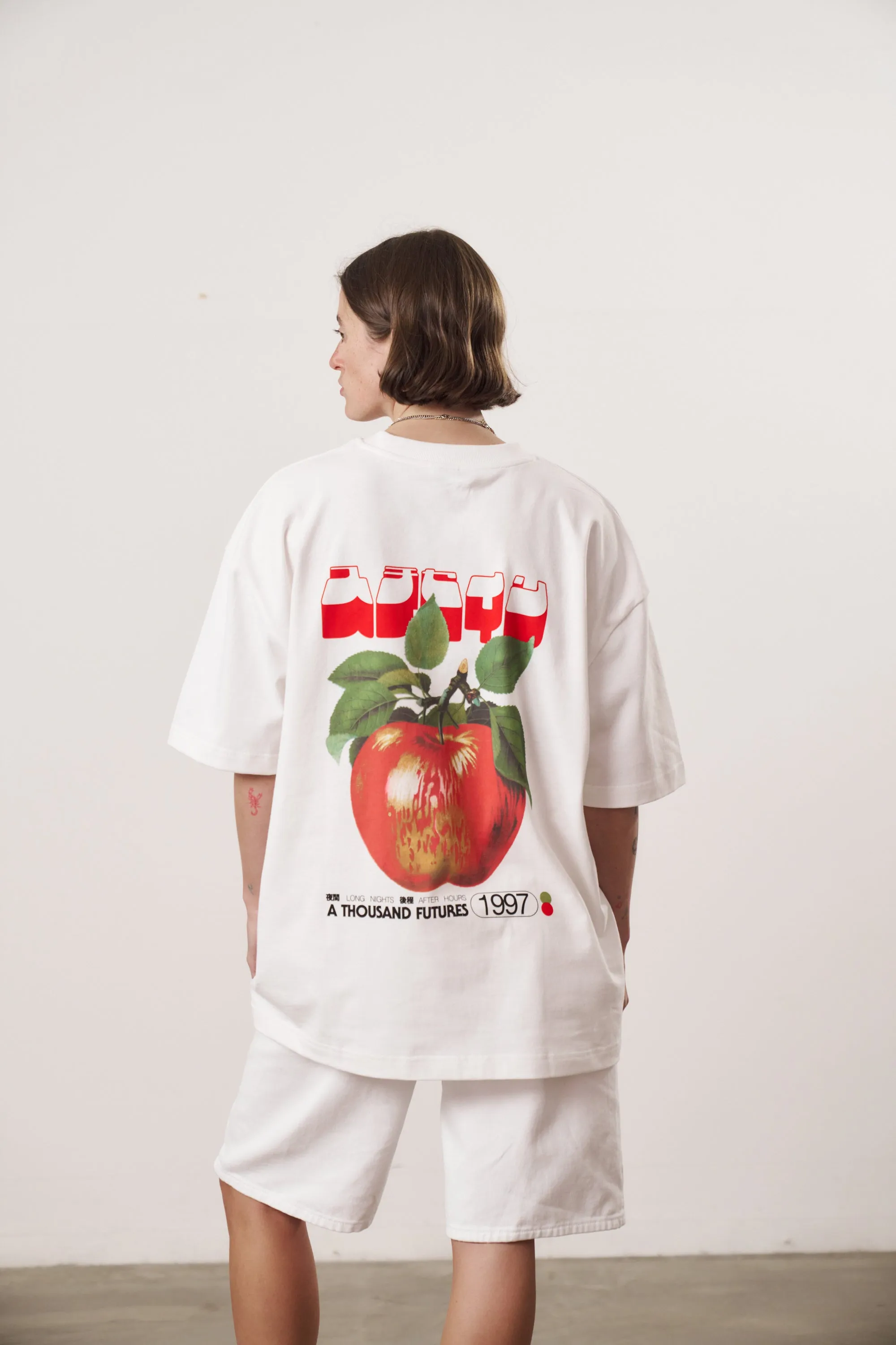 A Thousand Futures x GK 'Apple' Tee - White