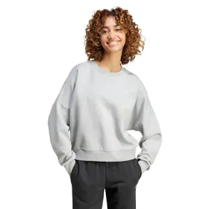 Adidas Womens Small Logo FeelCozy Sweatshirt - Grey