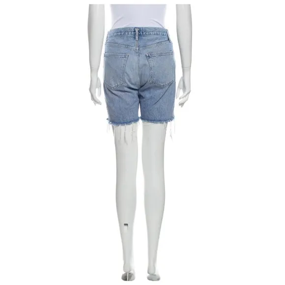 Agolde Denim Shorts Light Wash High Waisted Size 25