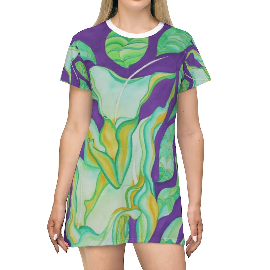 All Over Print T-Shirt Dress