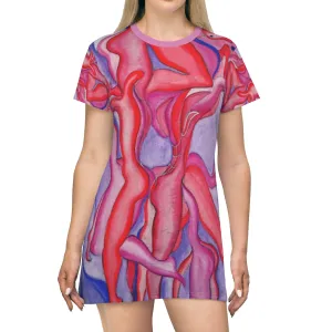 All Over Print T-Shirt Dress