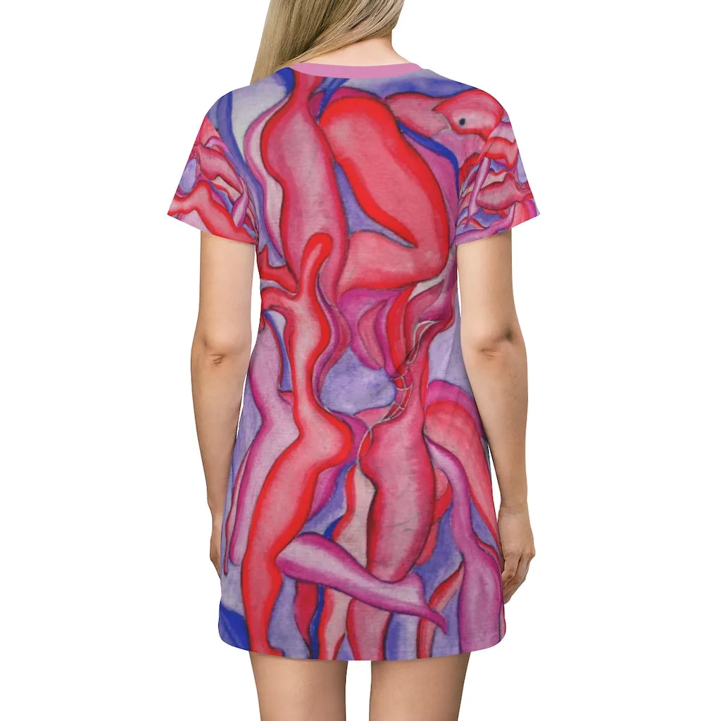 All Over Print T-Shirt Dress