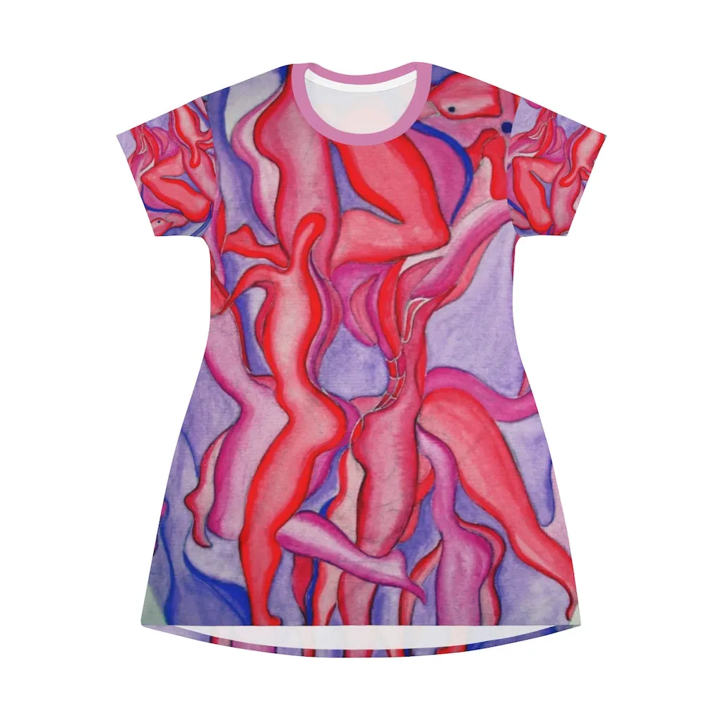 All Over Print T-Shirt Dress