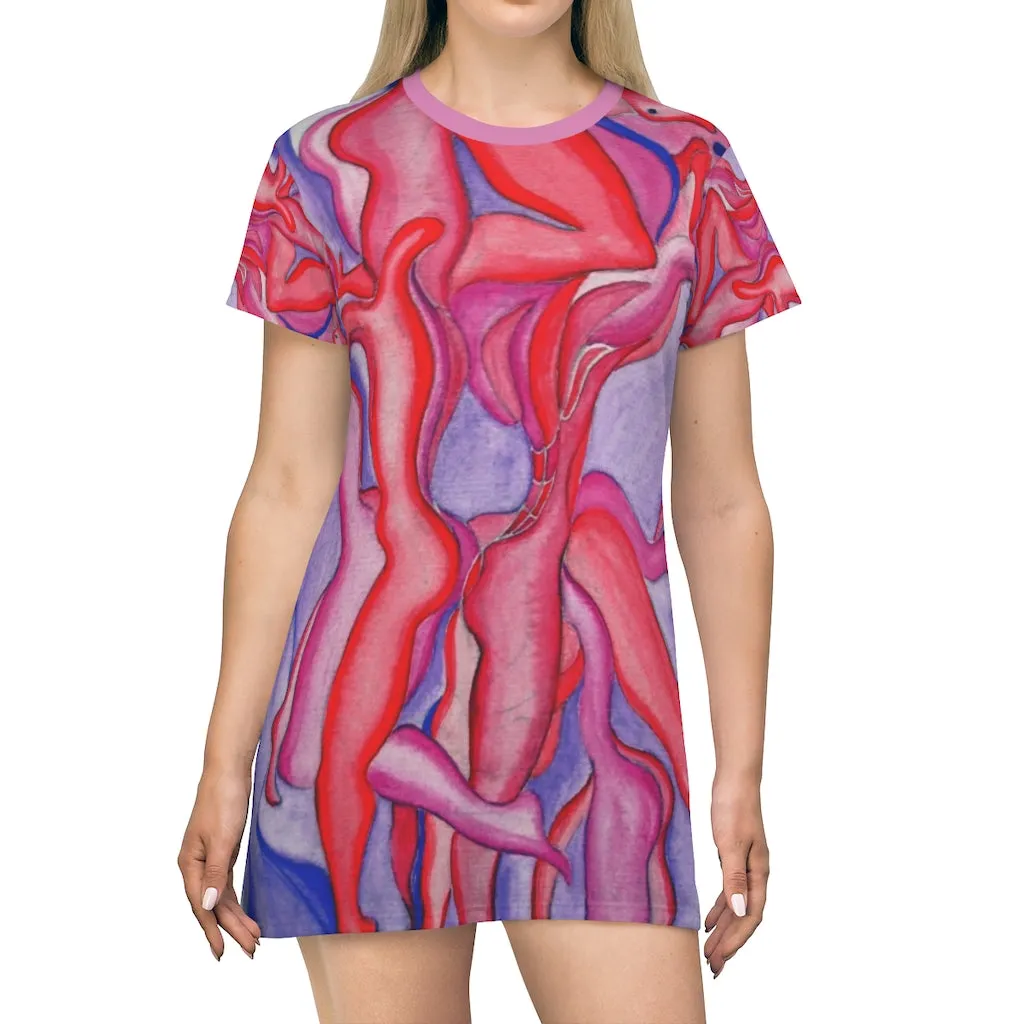 All Over Print T-Shirt Dress