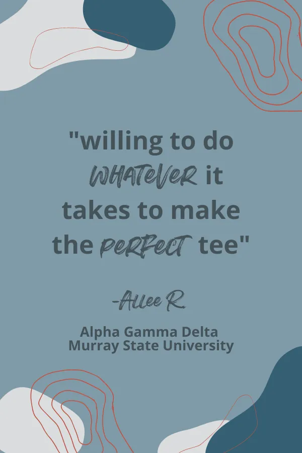 Alpha Omicron Pi Philanthropy Striped T-shirt