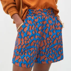 Anthropologie Corey Lynn Calter Jordan High Waisted Shorts in Giraffe Size Large