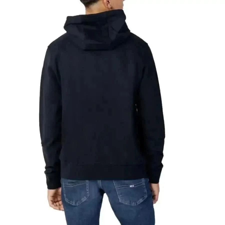 Armani Exchange Men's Blue Hooded Sweatshirt in Cotton Blend