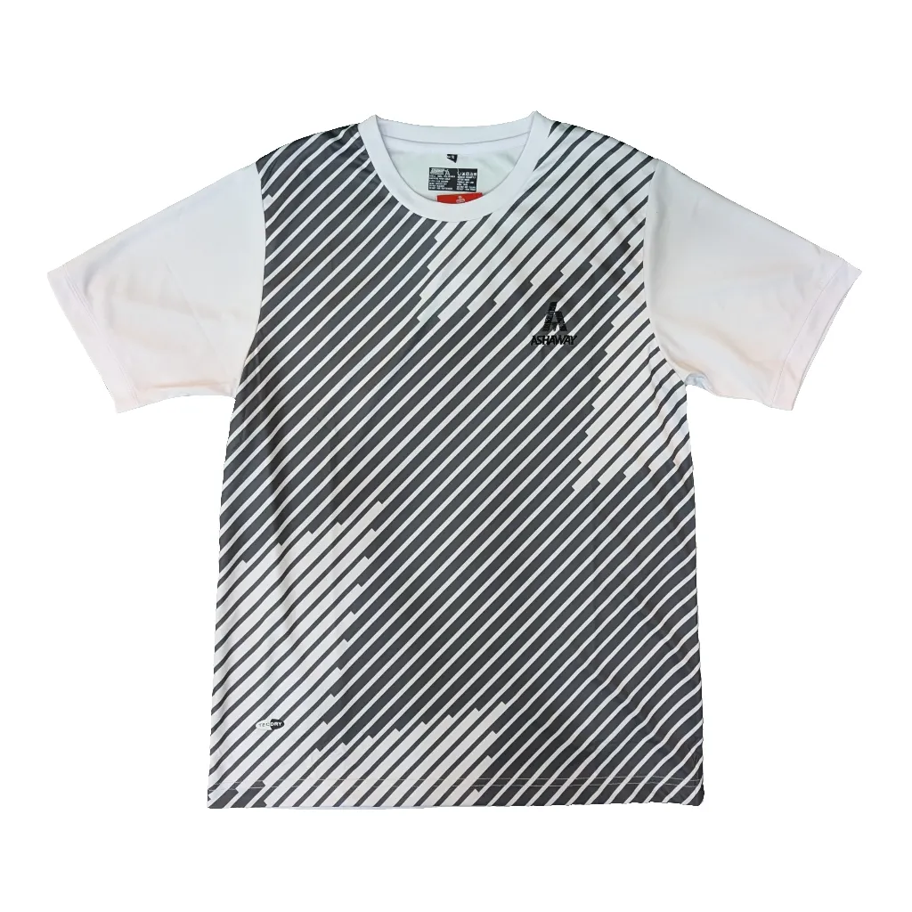 Ashaway Round Neck T-Shirt (Grey/White)