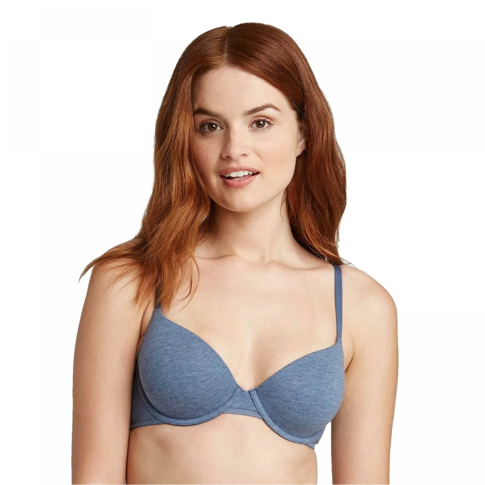 Auden Women's Everyday Cotton Demi Lightly Lined T-Shirt Bra. KY351