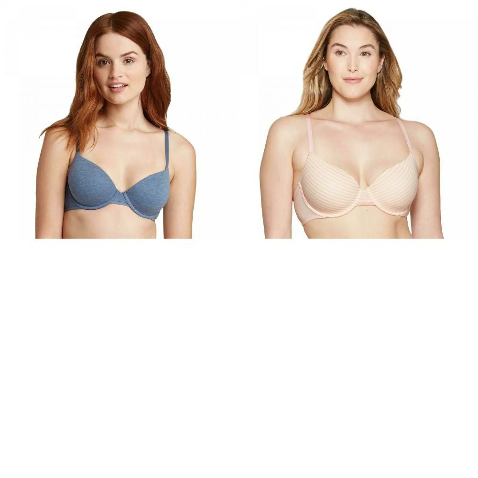 Auden Women's Everyday Cotton Demi Lightly Lined T-Shirt Bra. KY351