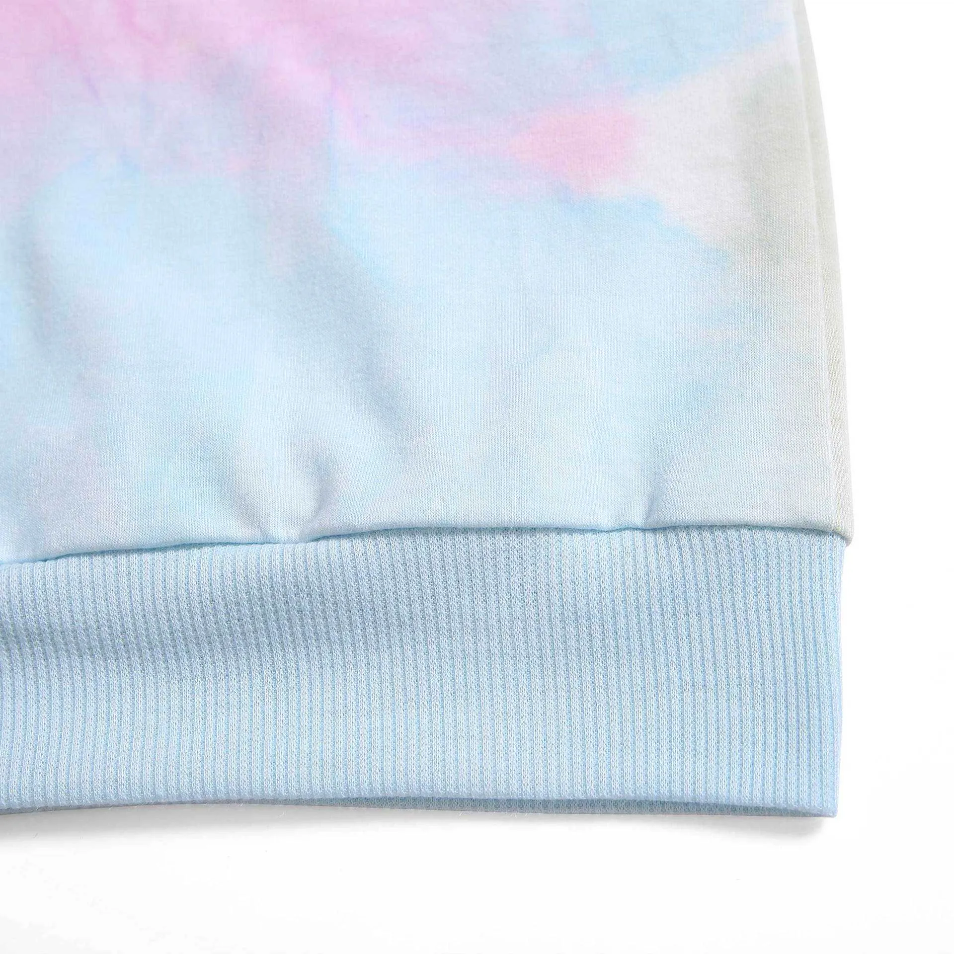 Autumn and Winter Cotton Loose Tie Dyed Long Sleeve Pullover Sweater