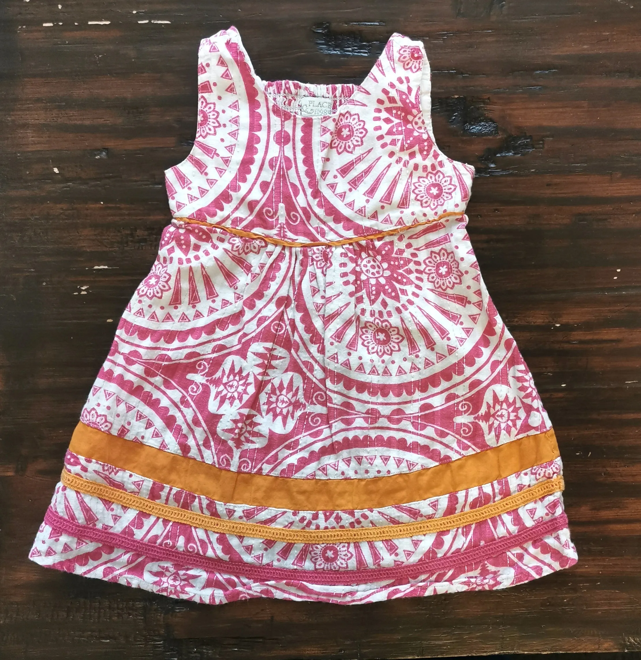 BABY GIRL SIZE 18 MONTHS - CHILDREN'S PLACE, Graphic Summer Dress EUC B37