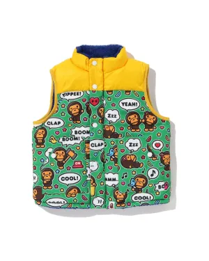 Baby Milo Speech Balloon Reversible Down Vest