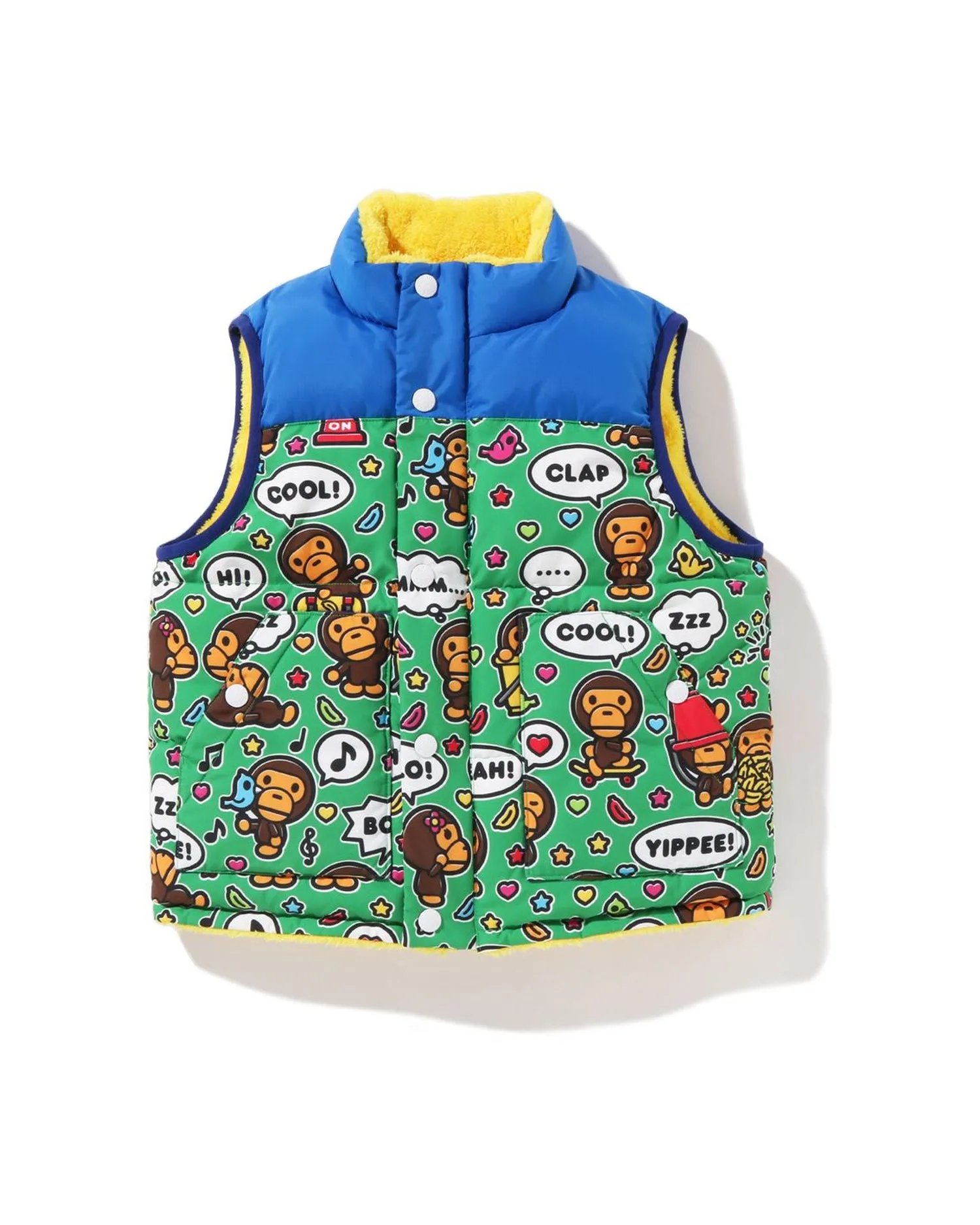 Baby Milo Speech Balloon Reversible Down Vest
