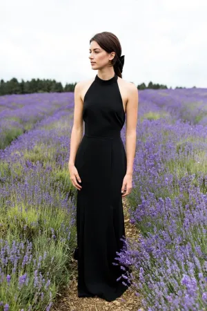 Backless Black Long Dress for Prom vestido de baile