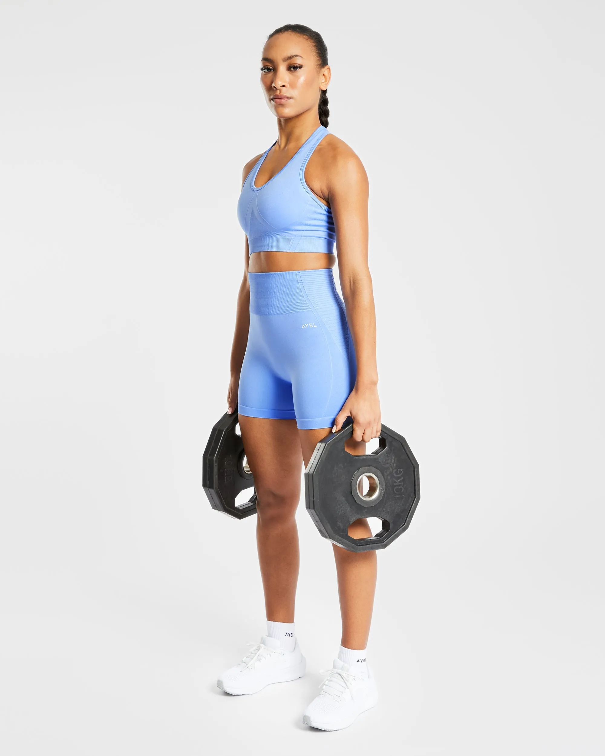 Balance V2 Seamless Shorts - Chambray Blue