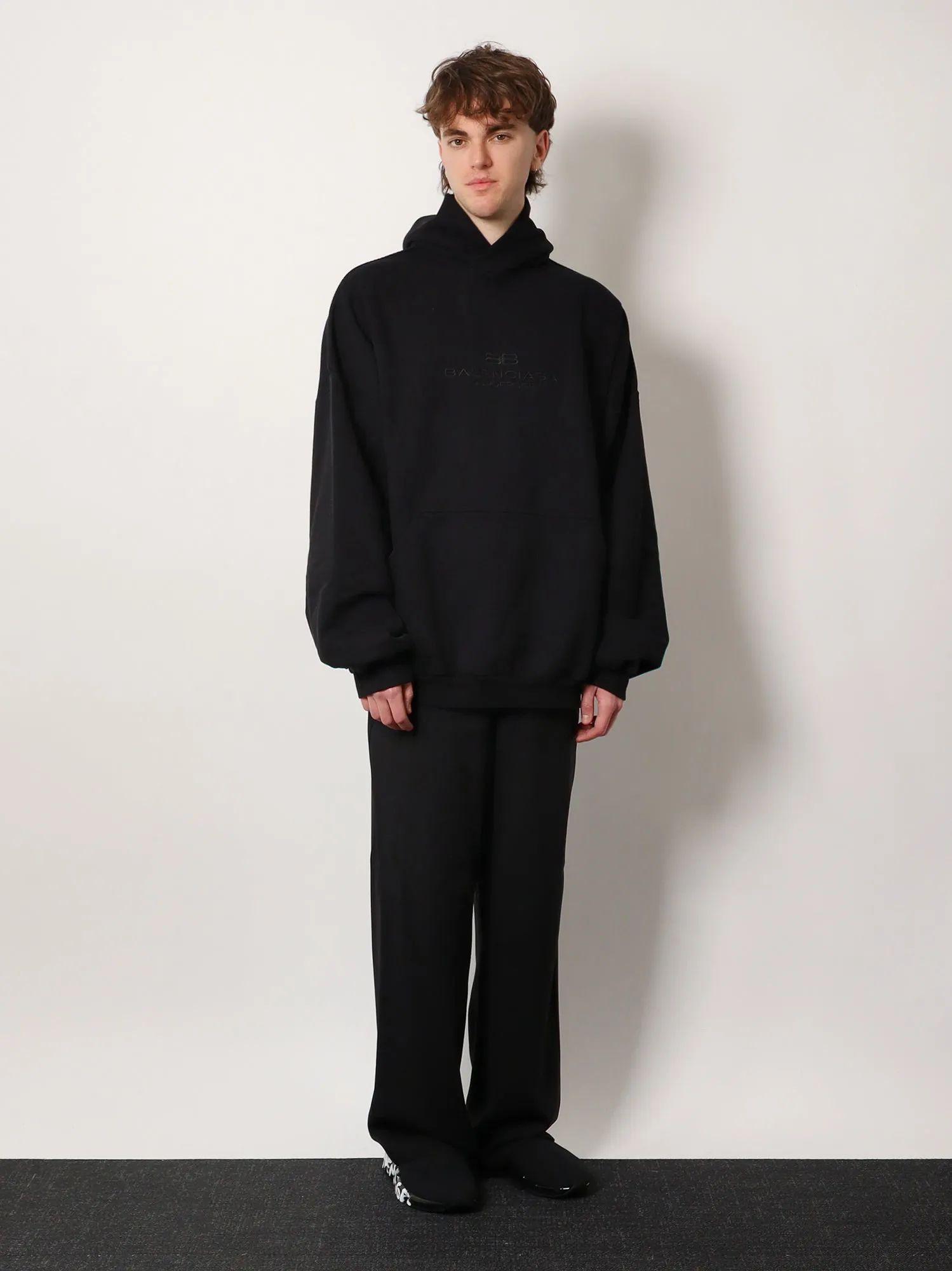 Balenciaga Cotton Sweatshirt With Logo Embroidery