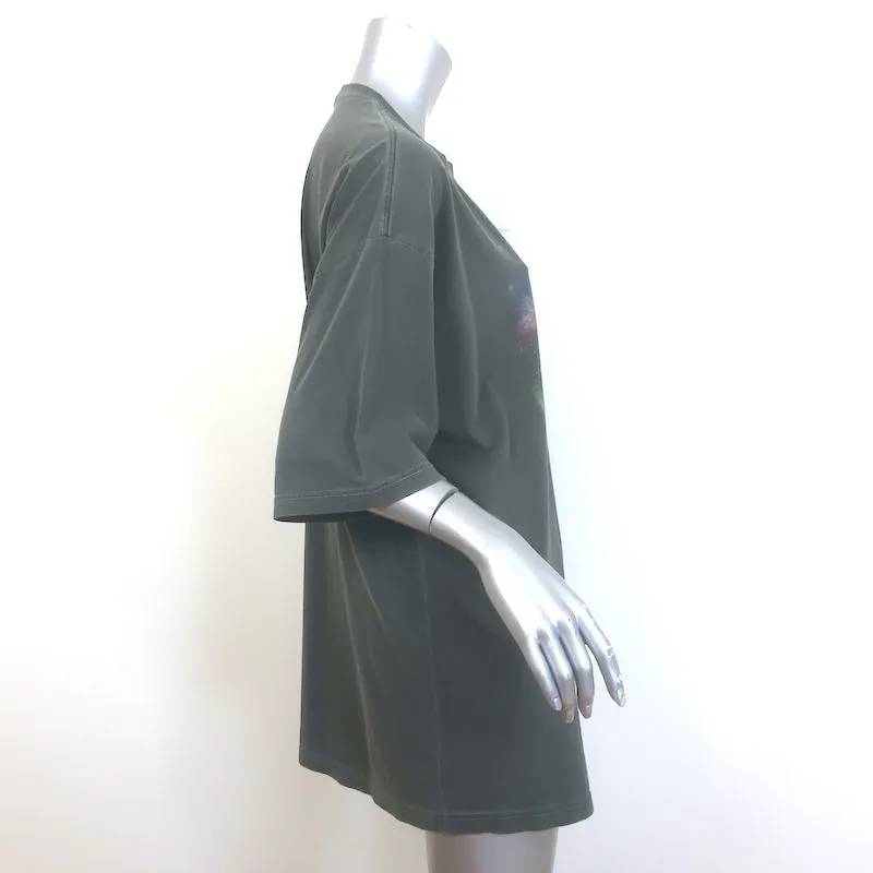 Balenciaga Paris Oversized T-Shirt Gray Vintage Jersey Size Large Unisex