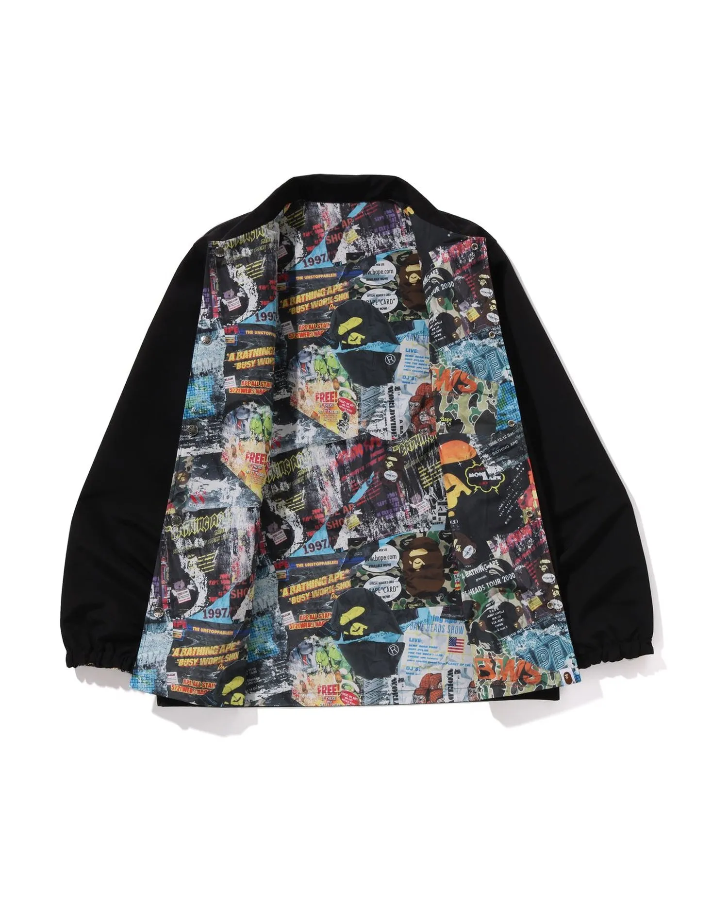 BAPE Flyer Pattern Reversible Coach Jacket