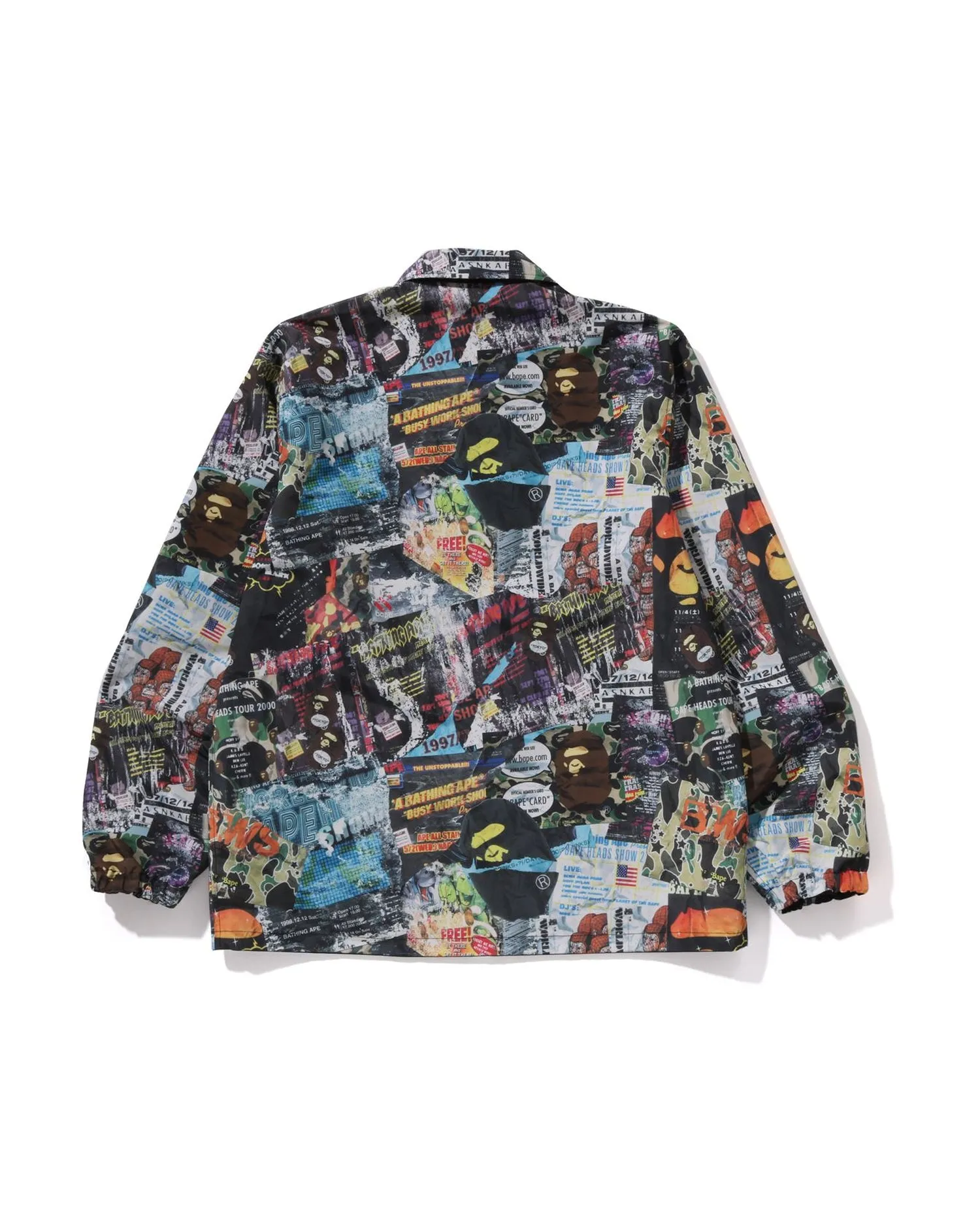 BAPE Flyer Pattern Reversible Coach Jacket