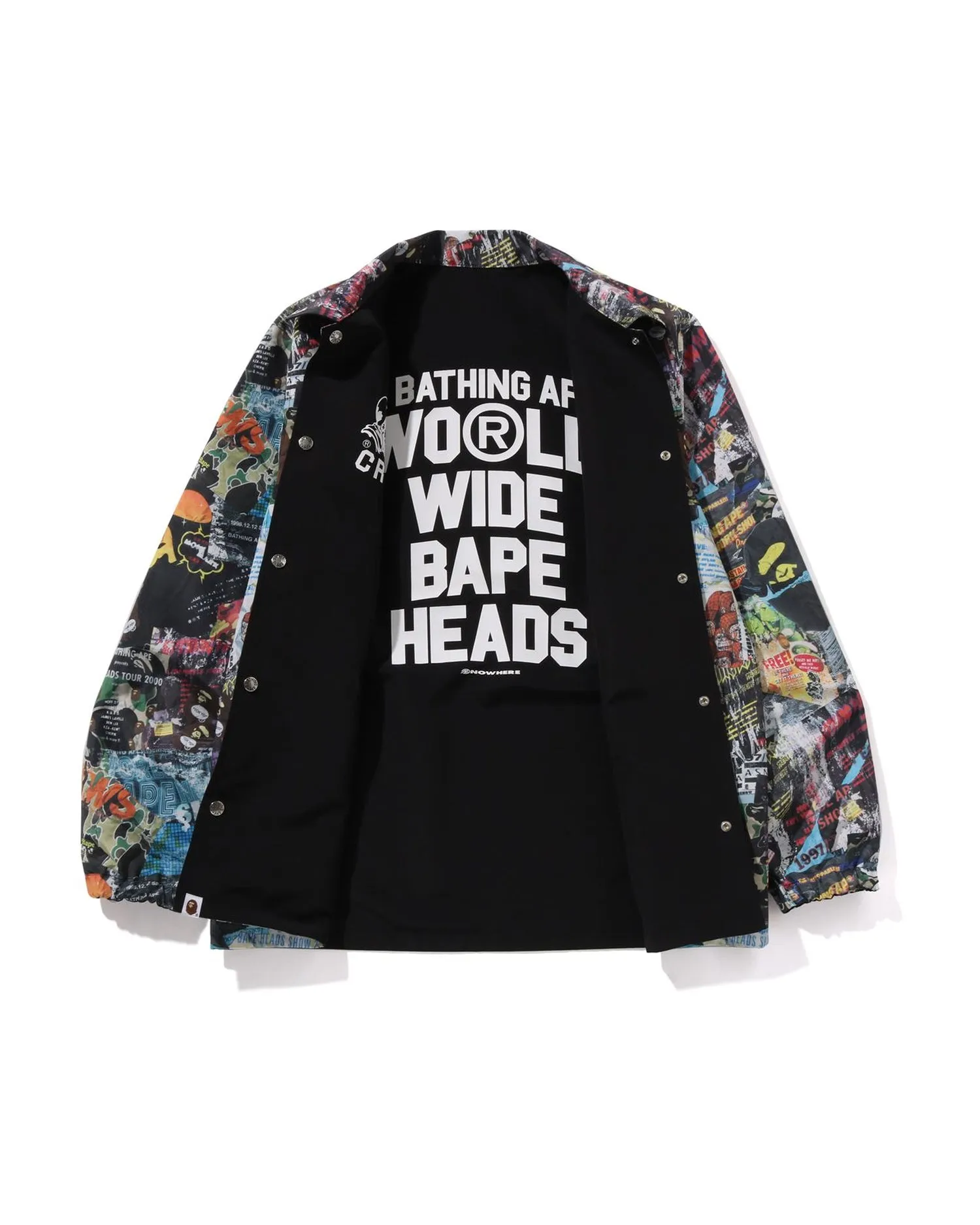 BAPE Flyer Pattern Reversible Coach Jacket