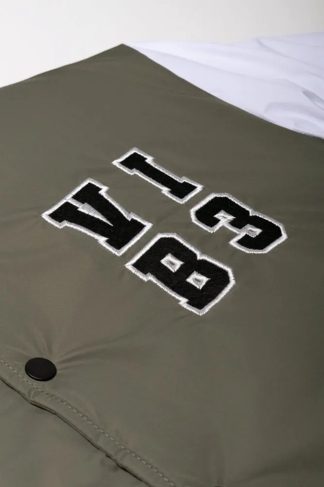 Baseball Jacket Green And White