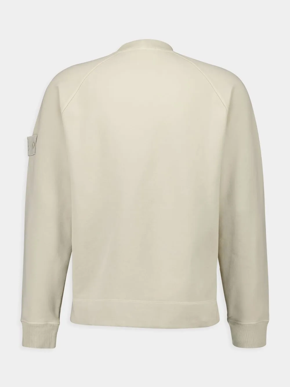 Beige Logo Patch Sweatshirt