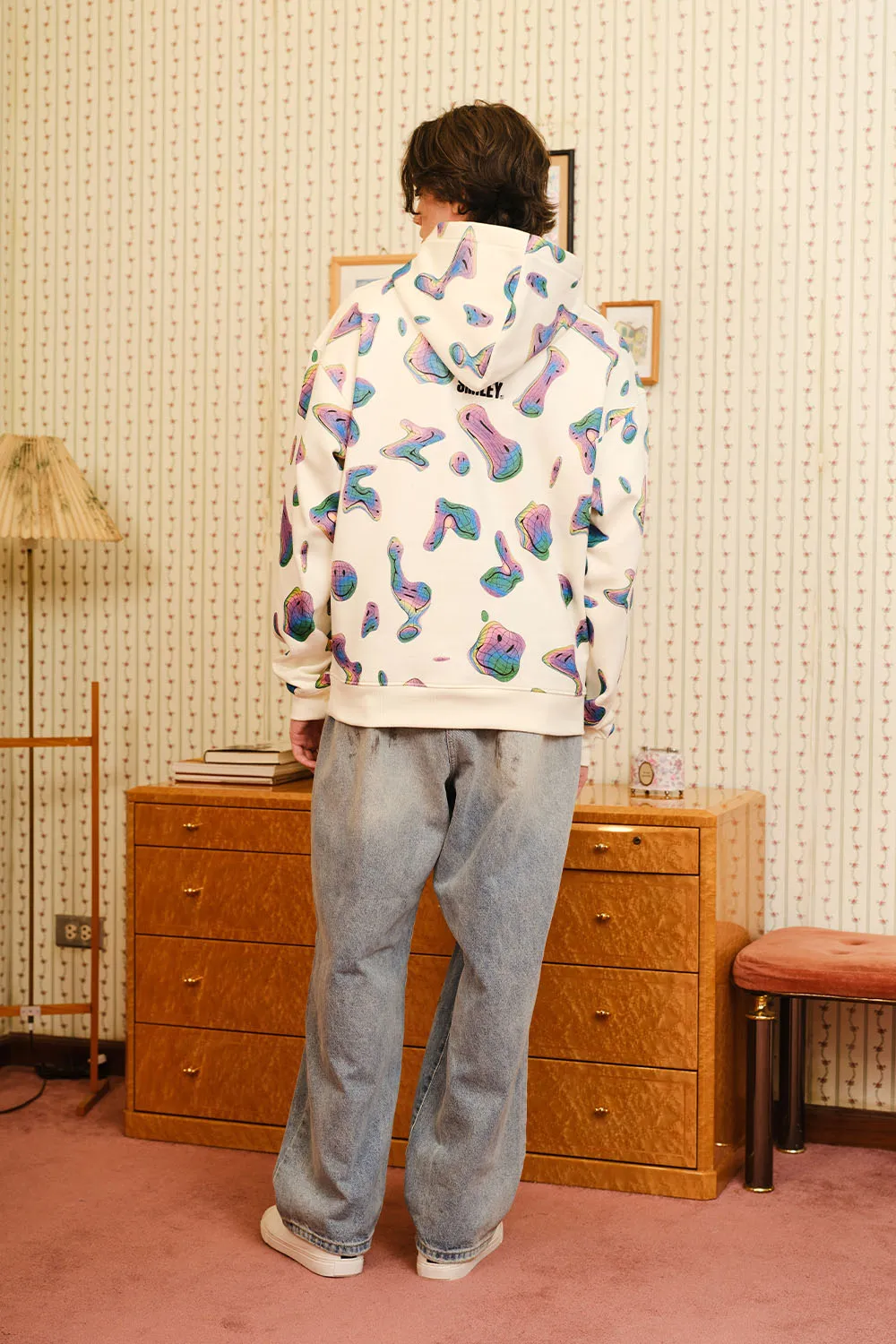 Beige Smiley Originals Hoodie