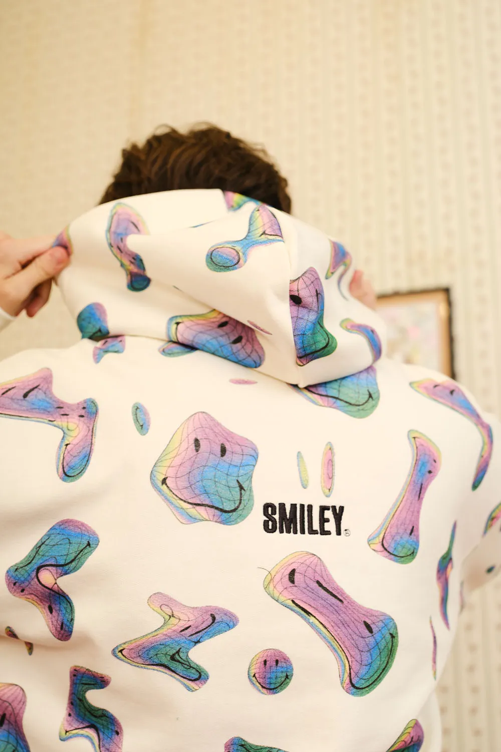 Beige Smiley Originals Hoodie