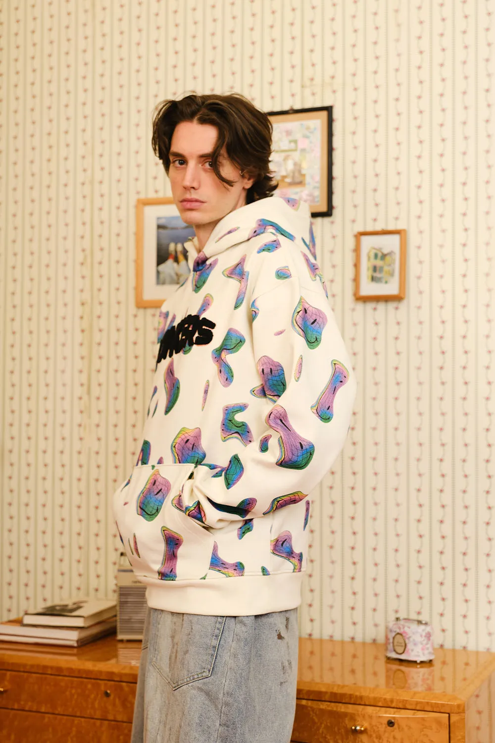 Beige Smiley Originals Hoodie