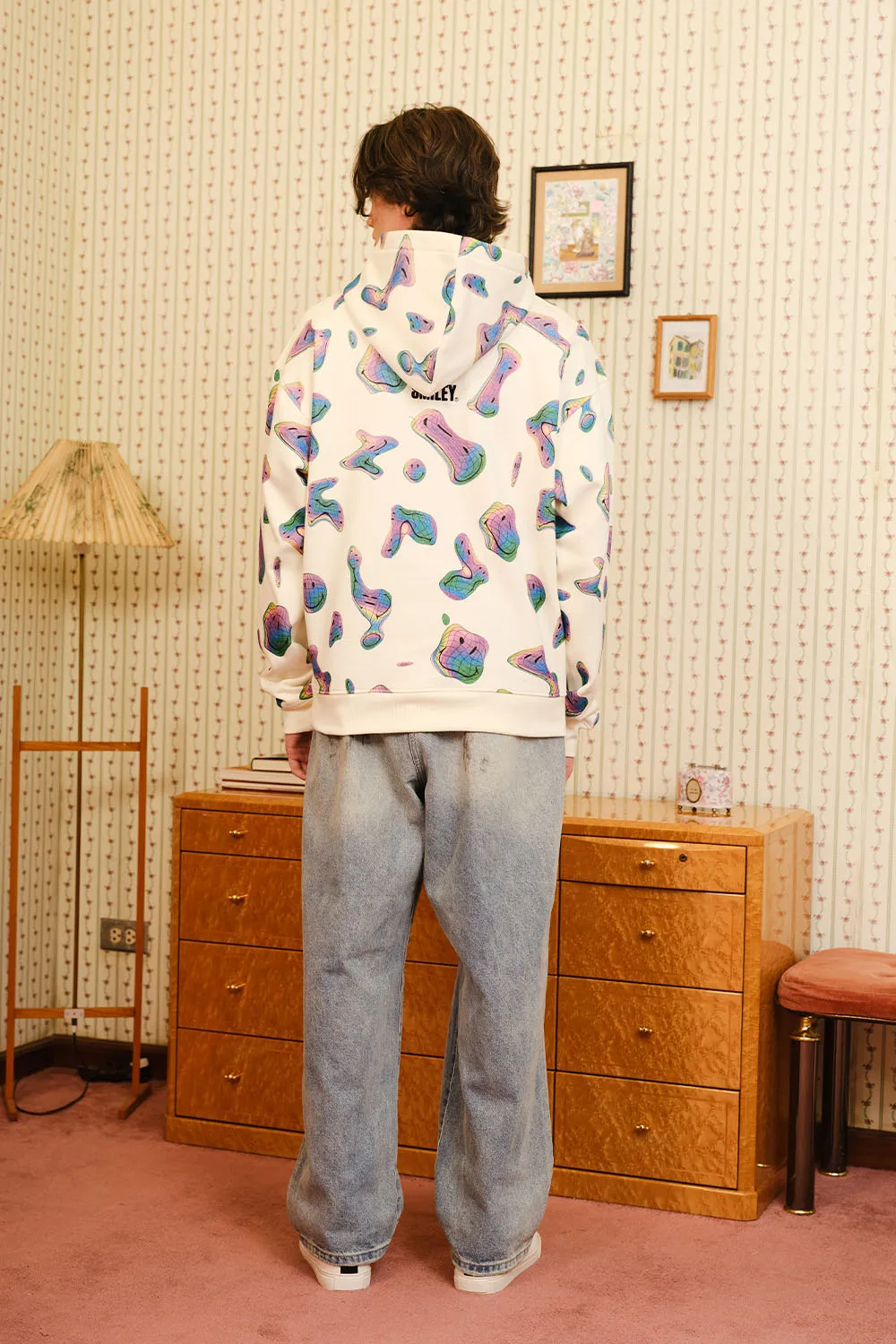 Beige Smiley Originals Hoodie