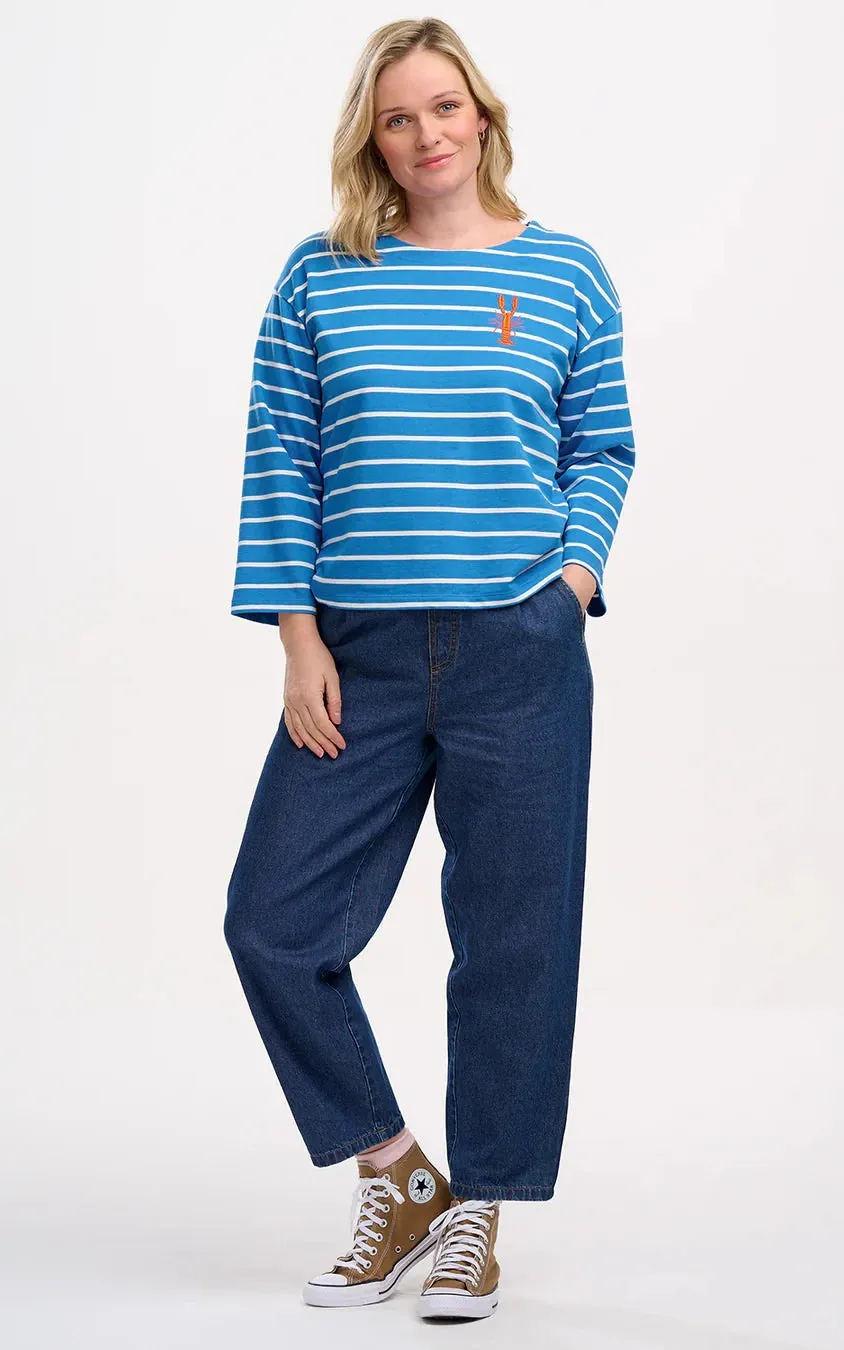 Billie Breton Top French Blue Lobster Stripe