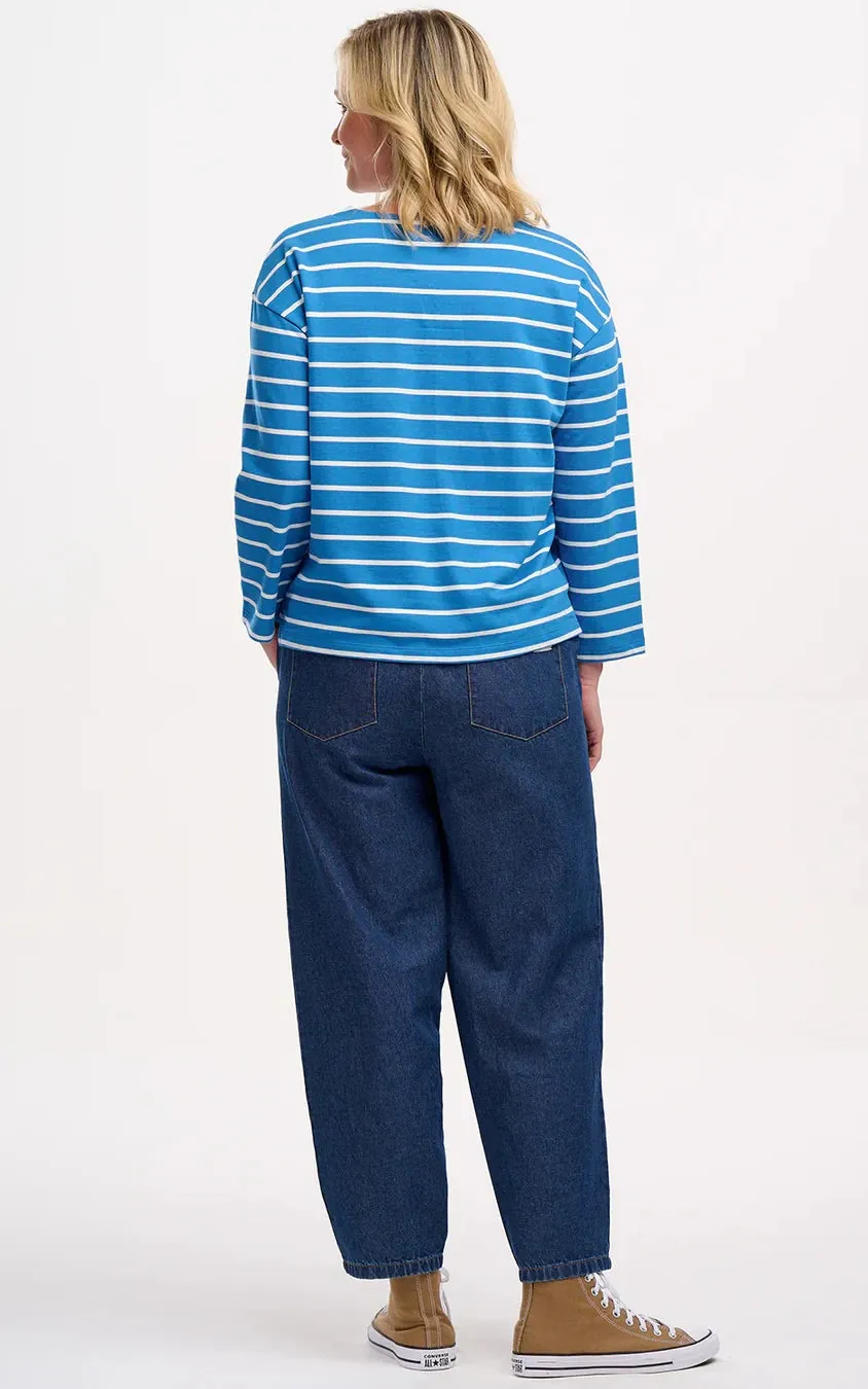 Billie Breton Top French Blue Lobster Stripe