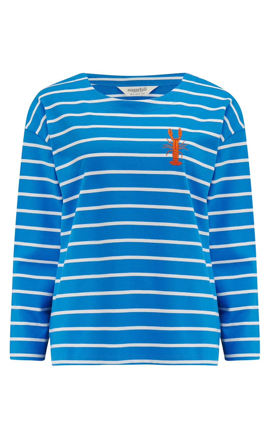 Billie Breton Top French Blue Lobster Stripe