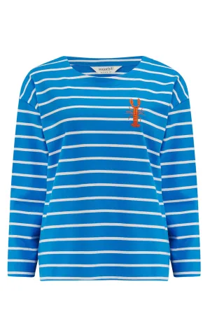 Billie Breton Top French Blue Lobster Stripe