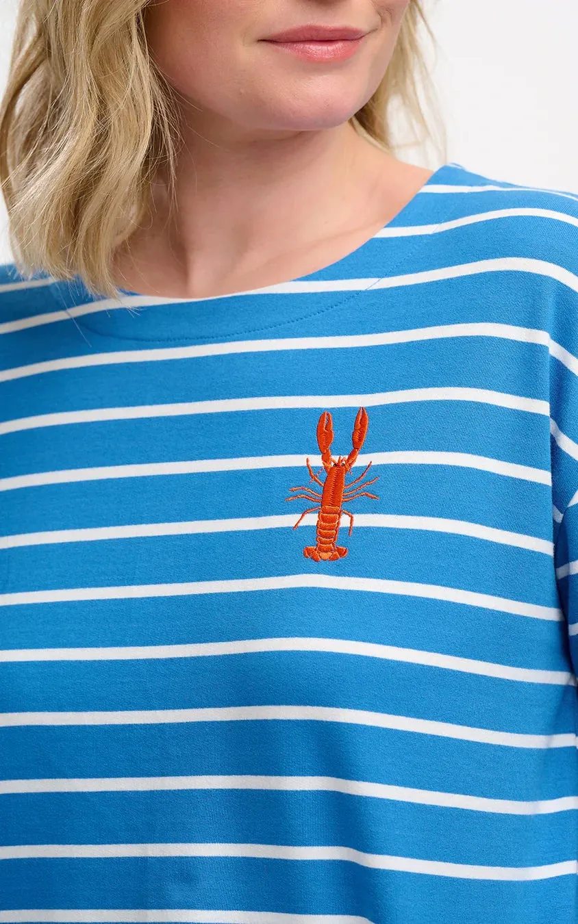 Billie Breton Top French Blue Lobster Stripe