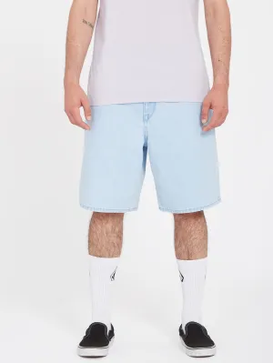 Billow Denim Shorts - LIGHT BLUE