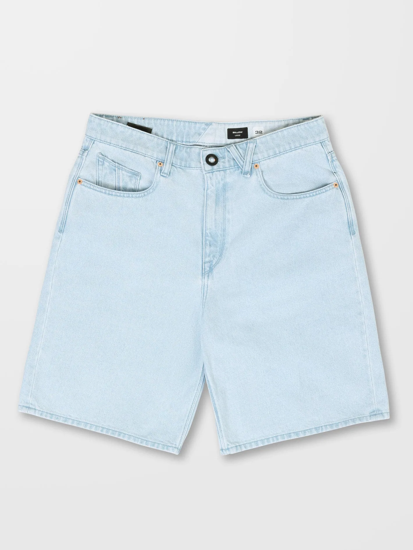 Billow Denim Shorts - LIGHT BLUE