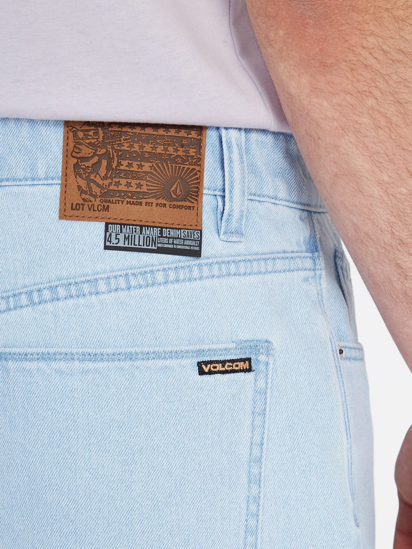Billow Denim Shorts - LIGHT BLUE
