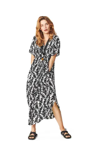 Bitte Kai Rand Graphic Leaves Long Dress
