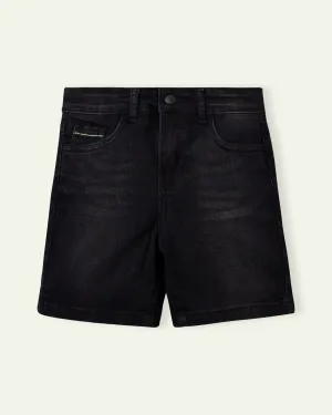 Black Denim Shorts
