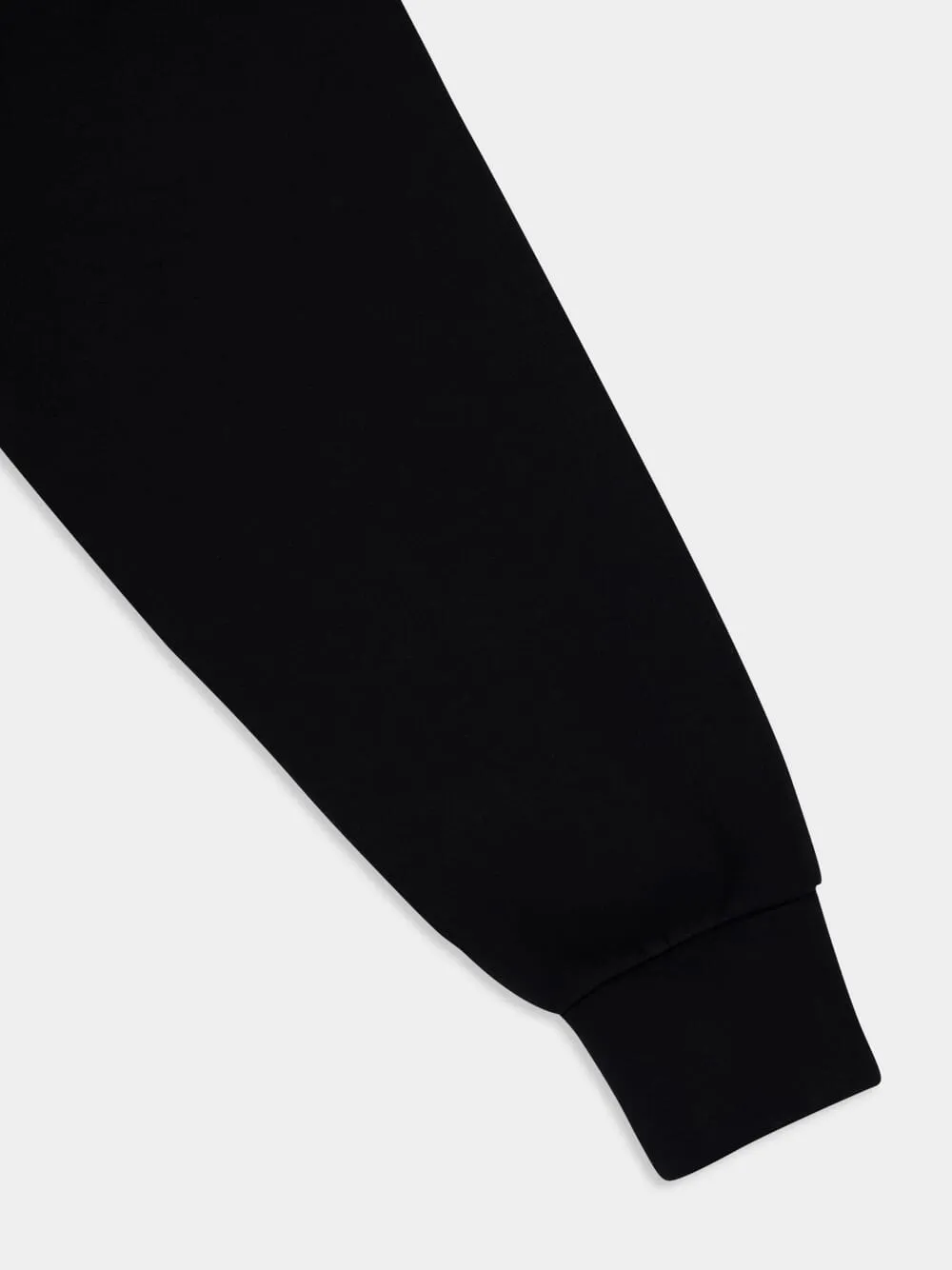 Black Oversize Zip Sweatshirt