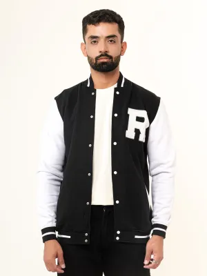Black R Varsity Jacket