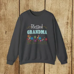 BLESSED GRANDMA - Heavy Blend™ Crewneck Sweatshirt - 6 Colors - Sizes to 3XL