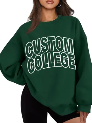 Block Font Sweatshirt