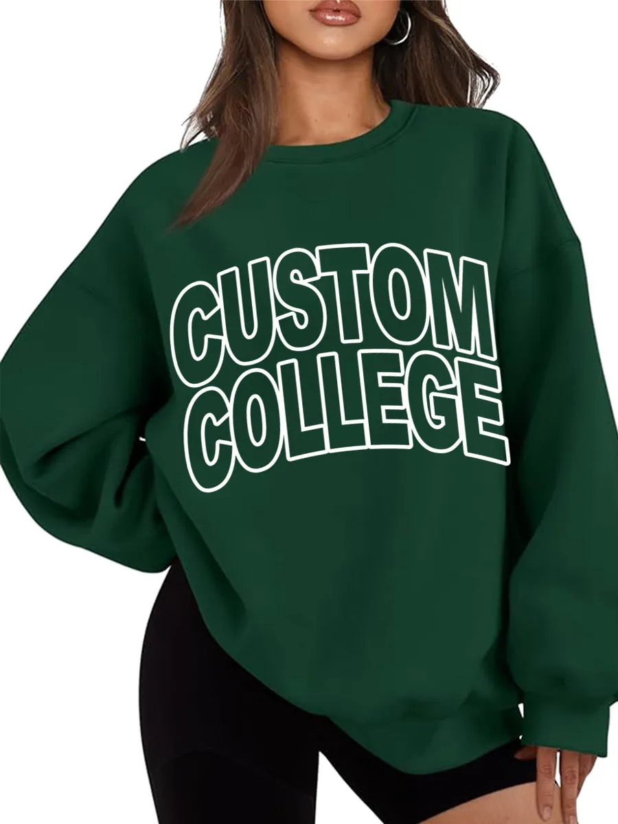 Block Font Sweatshirt
