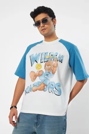 Blue WildCat Warriors Raglan T-Shirt