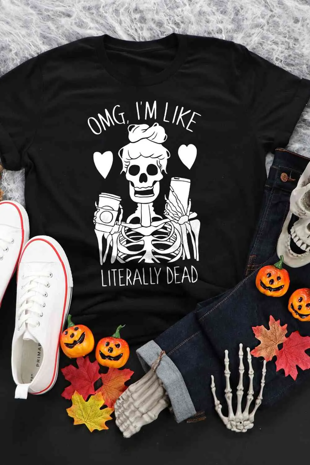 Bone-Chilling Halloween Graphic T-Shirt- Culture Heaven Special